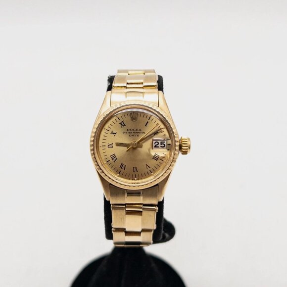 ROLEX Womens President Champagne 18k Yellow Gold Watch main image 6